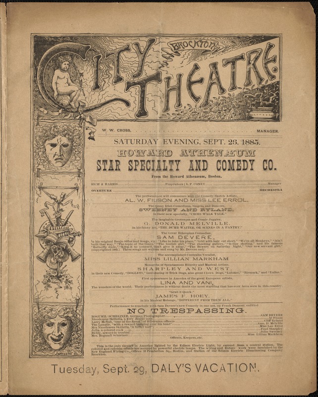 Howard Athenaeum Star Specialty and Comedy Co.
