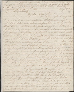 Sophia Willard Dana Ripley autograph letter signed to John Sullivan Dwight, [West Roxbury], August 1, 1840