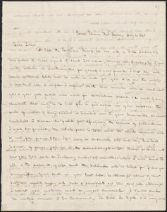 George Ripley autograph letter signed to John Sullivan Dwight, Brook Farm, August 6, 1840