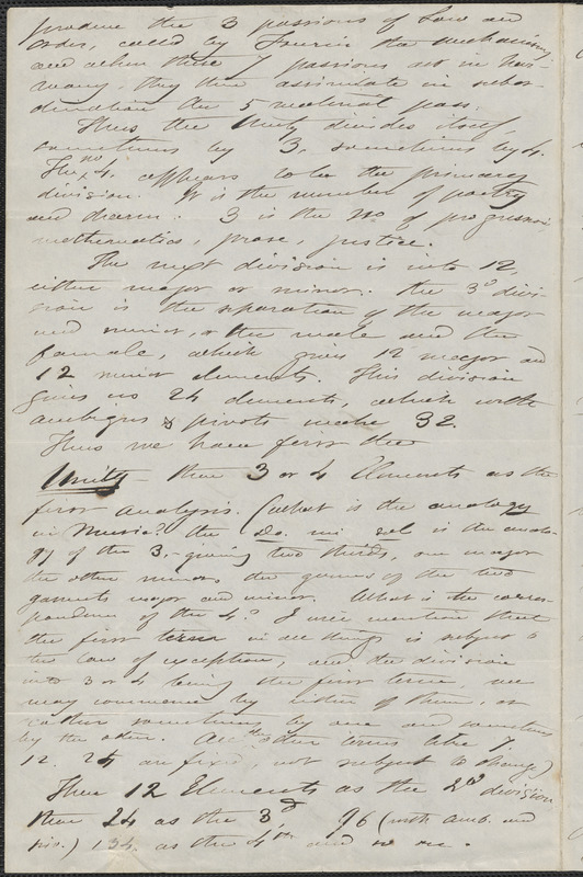 Albert Brisbane autograph letter signed to John Sullivan Dwight, New York, December 30, 1845