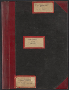 Sacco-Vanzetti Case Records, 1920-1928. Transcripts. Bound Trial Transcripts (belongs to Mr. McArnarney), 1921. Box 28, Volume 1, Harvard Law School Library, Historical & Special Collections