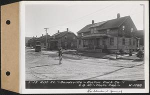 1-15 Hill Street, tenements, Boston Duck Co., Bondsville, Palmer, Mass., Feb. 8, 1940