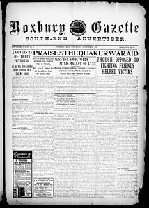 Roxbury Gazette and South End Advertiser, October 25, 1919