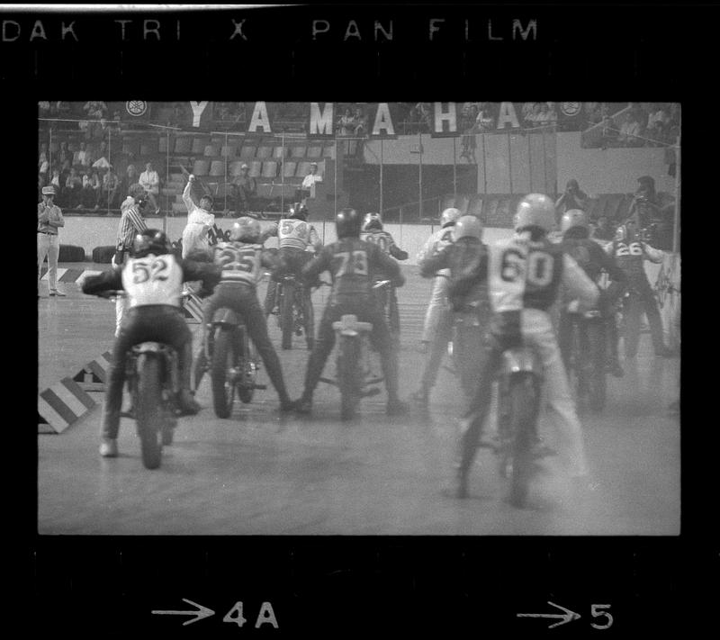 Motorcycle races at Boston Garden, Boston Digital Commonwealth