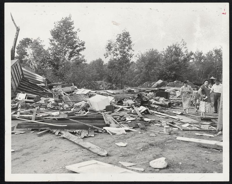 This Was a Roadside Stand on the Worcester Turnpike in Shrewsbury-before the tornado flattened it.