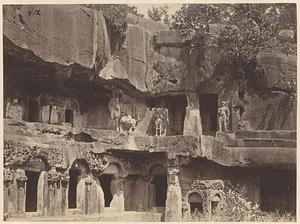 Right-hand wing of the Rani Gumpha, Udayagiri and Khandagiri Caves, India