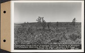 Contract No. 82, Constructing Quabbin Hill Road, Ware, panorama from site of proposed service building on Quabbin Hill, compass bearing north 40 degrees west, Ware, Mass., Jun. 7, 1940