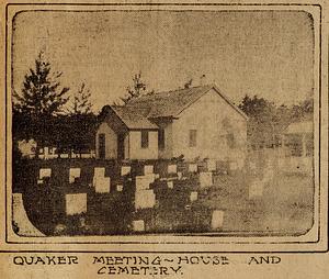 Relics of early South Yarmouth, Quaker Meeting House and cemetery, South Yarmouth, Mass.