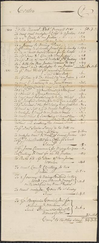 Herring Pond and Black Ground Accounts, 1796-1802