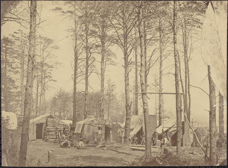 Camp of military telegraph corps