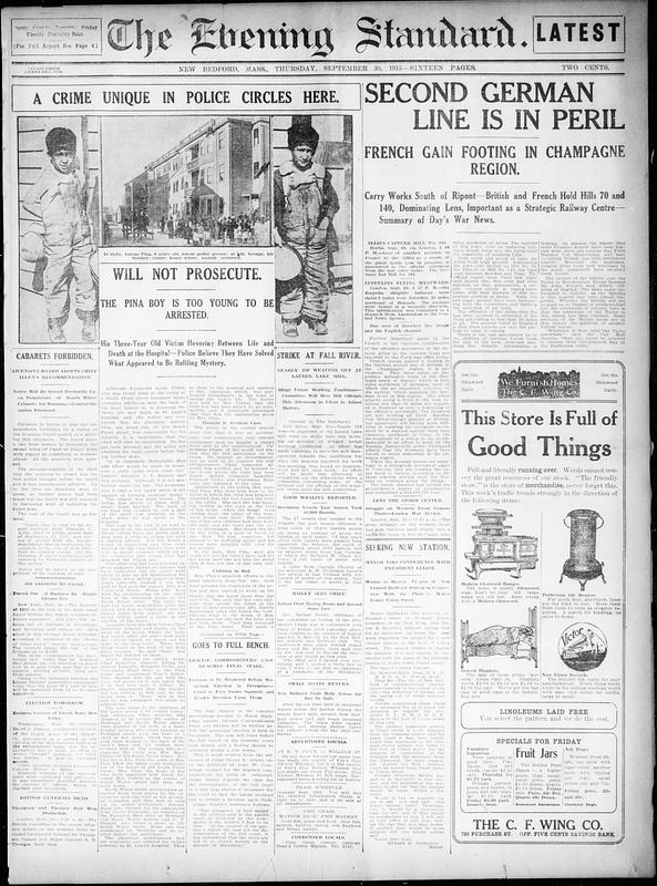 Evening Standard September 30 1915 Digital Commonwealth evening-standard-september-30-1915-digital-commonwealth