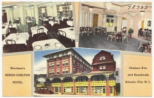 Shoulson's Hersh-Carlton Hotel, Chelsea Ave. and Boardwalk, Atlantic City, N. J.