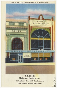 Kents Uptown Restaurant, 1214 Atlantic Ave. at N. Carolina Ave., one of the Kents Restaurants in Atlantic City