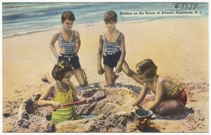 Kiddies on the beach at Atlantic Highlands, N. J.