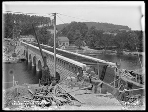 Wachusett Aqueduct, Assabet Bridge, Section 8, from the southeast (taken from the same place as No. 1200), Northborough, Mass., Jul. 23, 1897