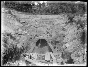 Wachusett Aqueduct, portal, Section 3, station 105+, from the east, West Berlin, Berlin, Mass., Aug. 3, 1897