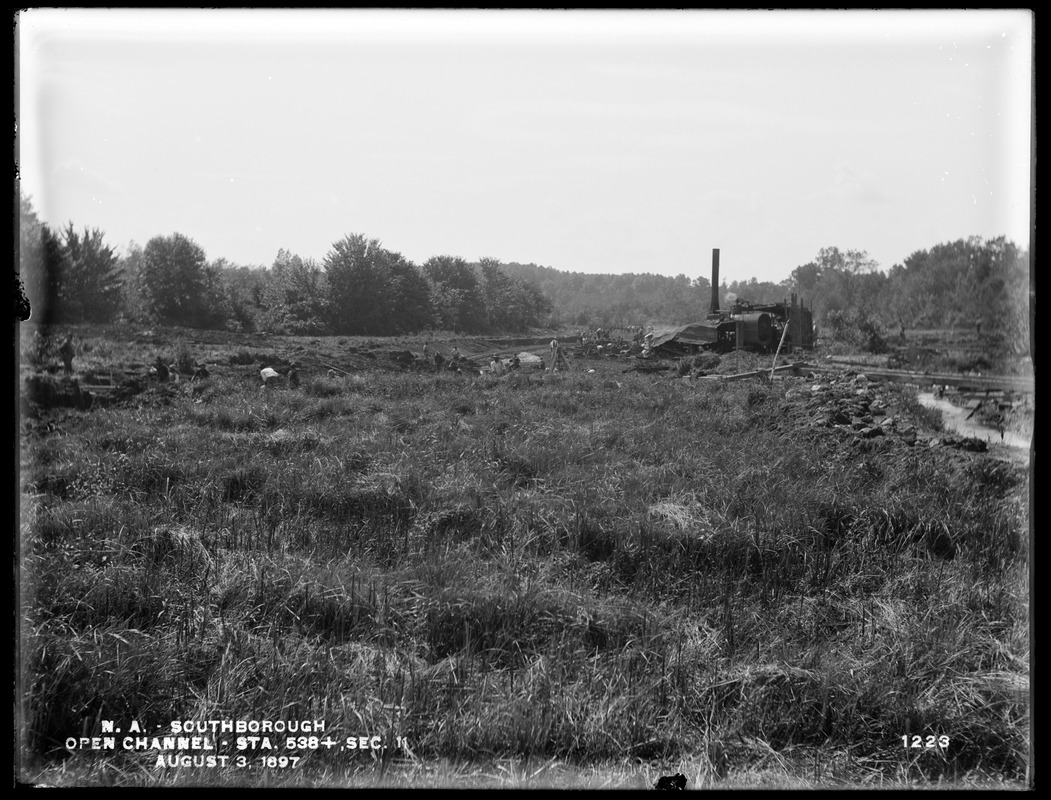 Wachusett Aqueduct, Open Channel, just above new drainage ditch ...