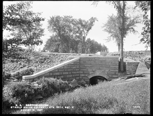 Wachusett Aqueduct, Stirrup Brook culvert, Section 9, station 397+, from the north, Northborough, Mass., Aug. 31, 1897