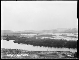 Sudbury Reservoir, Section O, work of H. P. Nawn, from the north at the top of incline, Marlborough, Mass., Sep. 20, 1897