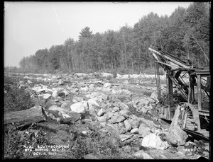 Wachusett Aqueduct, boulders in trench, Section 11, station 508+50, from the southeast, Southborough, Mass., Oct. 8, 1897