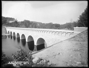 Wachusett Aqueduct, Assabet Bridge, Section 8, from the south, on east bank, Northborough, Mass., Oct. 8, 1897