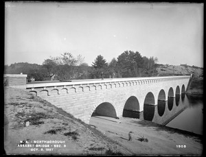 Wachusett Aqueduct, Assabet Bridge, Section 8, from the south, on west bank, Northborough, Mass., Oct. 8, 1897