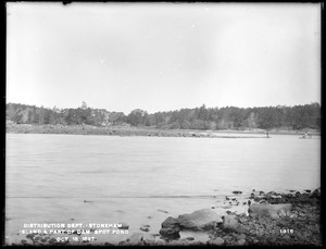Distribution Department, Low Service Spot Pond Reservoir, island and part of dam, near Malden Pumping Station, from the south, Stoneham, Mass., Oct. 18, 1897