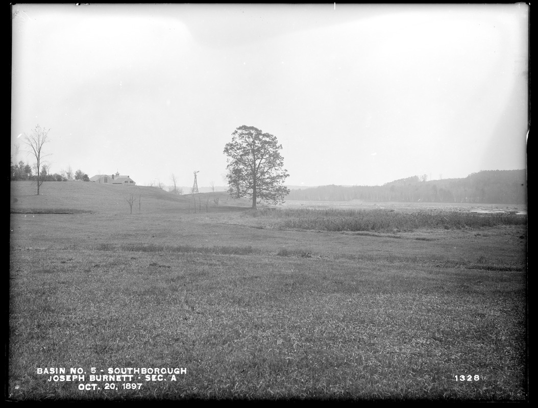 Sudbury Reservoir, Section A, land of Joseph Burnett east of Burnett Road, central and eastern part, from the north, Southborough, Mass., Oct. 20, 1897