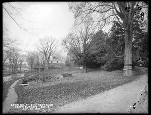 Sudbury Reservoir, Section A, land of Joseph Burnett, part south of the house, from the east near wooden bridge, Southborough, Mass., Oct. 20, 1897