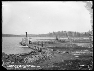 Distribution Department, Low Service Spot Pond Reservoir, cofferdam near Malden Pumping Station, from the southeast, Stoneham, Mass., Nov. 16, 1897