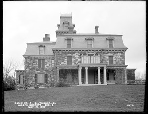 Sudbury Reservoir, Section A, easterly side of the Joseph Burnett house (stone), from the east on lawn, Southborough, Mass., Nov. 26, 1897