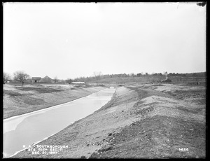 Wachusett Aqueduct, Open Channel (finished), Section 11, station 552+, from the east, Southborough, Mass., Dec. 20, 1897