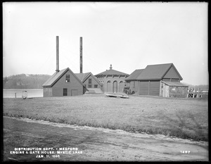 Distribution Department, Mystic Lake, Engine and Gatehouse, Medford, Mass., Jan. 11, 1898