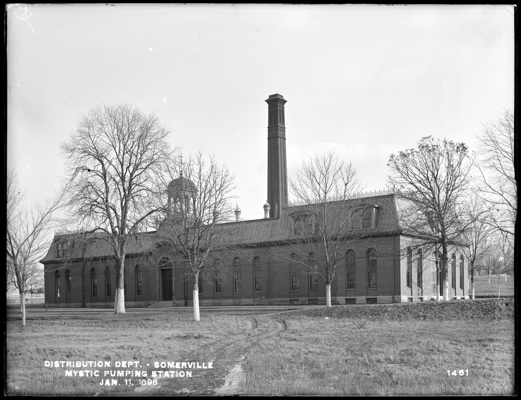 Distribution Department, Mystic Pumping Station, Somerville, Mass., Jan. 11, 1898