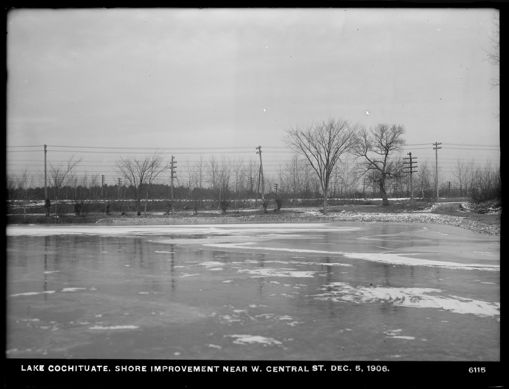 Sudbury Department, improvement of Lake Cochituate, shore improvement near West Central Street, Natick, Mass., Dec. 5, 1906