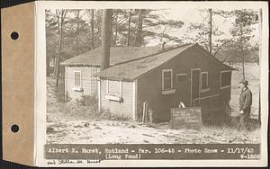 Albert E. and Stella M. Hurst, camp, Long Pond, Rutland, Mass., Nov. 17, 1943