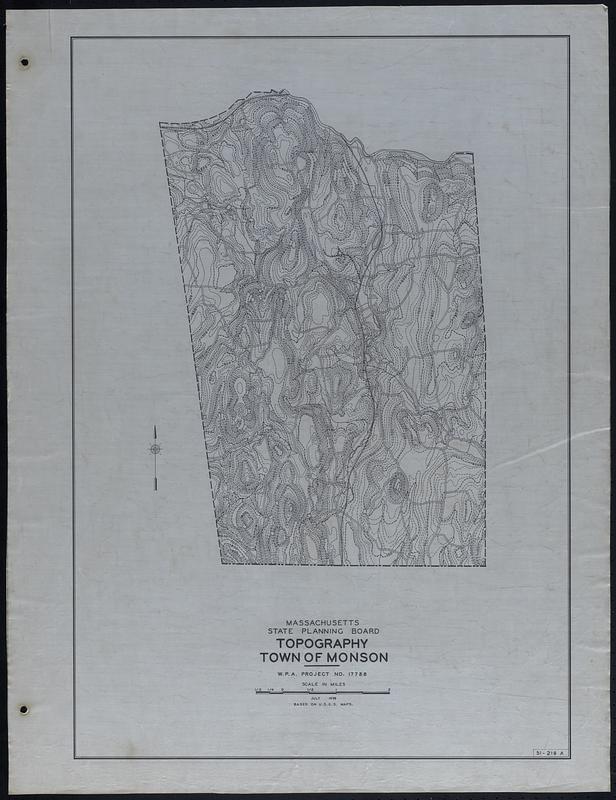Topography Town of Monson Digital Commonwealth