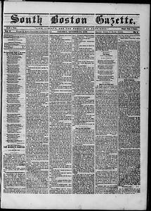 South Boston Gazette, November 30, 1850