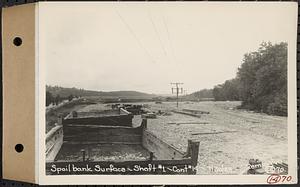 Contract No. 14, East Portion, Wachusett-Coldbrook Tunnel, West Boylston, Holden, Rutland, spoil bank surface, Shaft 1, West Boylston, Mass., Sep. 30, 1929