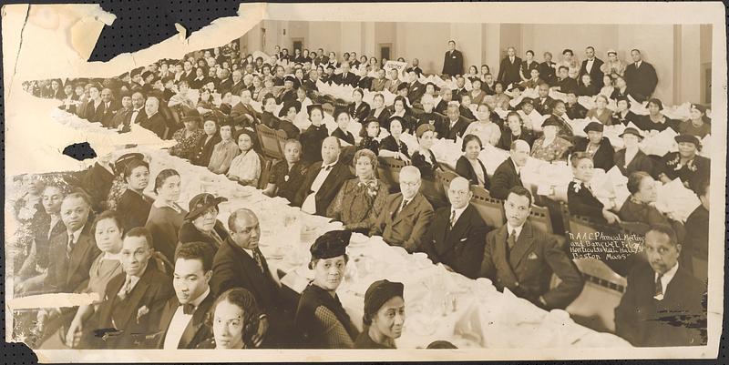 NAACP annual meeting and banquet, Feb. 24/38, Horticultural Hall, Boston, Mass.