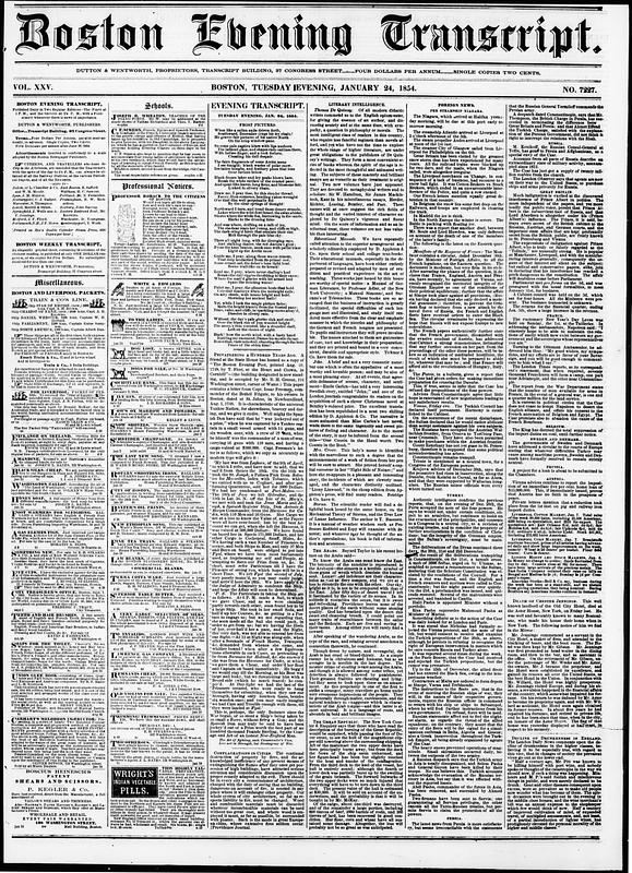 Boston Evening Transcript - Digital Commonwealth