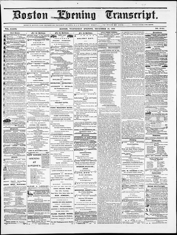 Boston Evening Transcript - Digital Commonwealth