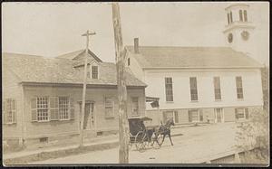 Hutchinson's Old Store (from street) and Congregational Church