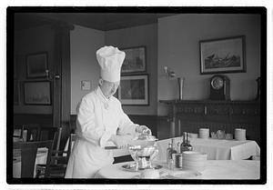 Max Hofer, pres. Of Epicurean Club and chef of the Union Club