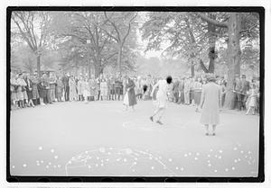 Hopscotch game, Boston Common