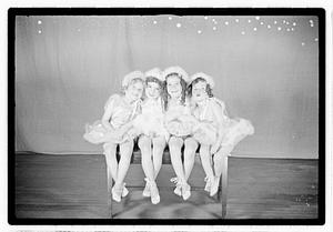 Girl ballet dancers in costume