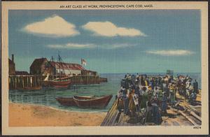 An art class at work, Provincetown, Cape Cod, Mass.