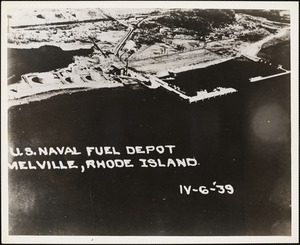 Aerial view of US Naval Fuel Depot