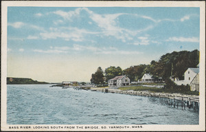 Bass River, looking south from the bridge, South Yarmouth, Mass.