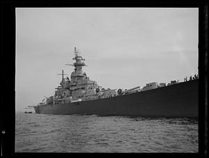 Marblehead, "The Missouri" anchored for Race Week